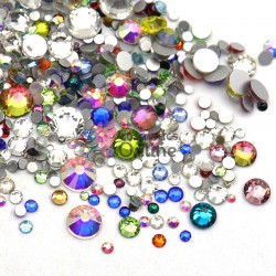 Strasuri din Cristale 100 bucati SC082 Colorate 1,3-6,7mm 